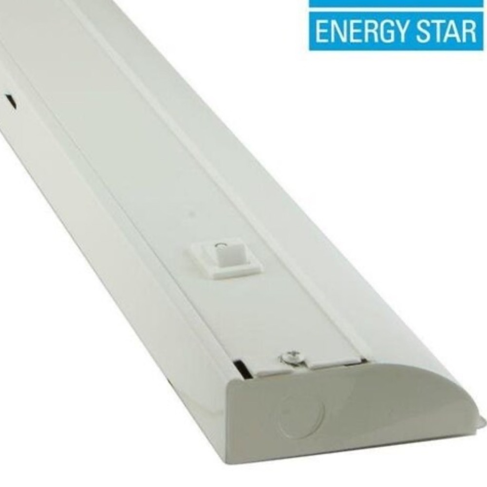 Jasco White LED Light Fixture 18 inch Direct Wire on/off switch - Picture 3 of 11
